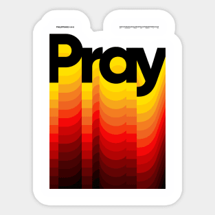 Pray Sticker